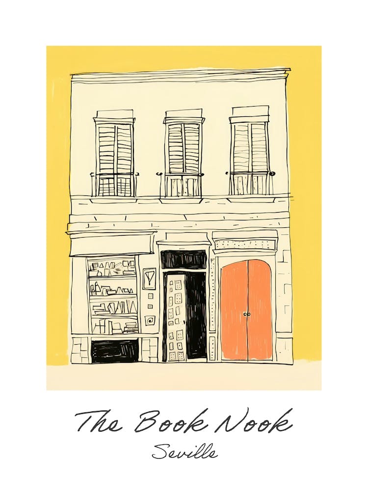 Seville The Book Nook Pastel Colours 2 Poster