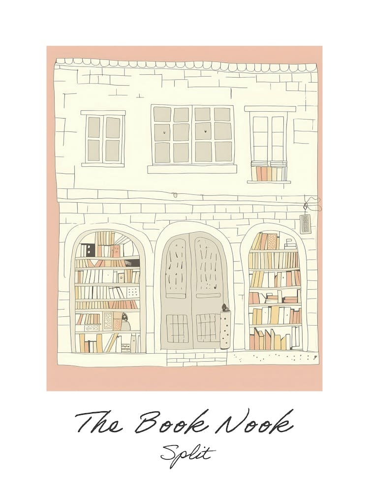 Split The Book Nook Pastel Colours 1 Poster