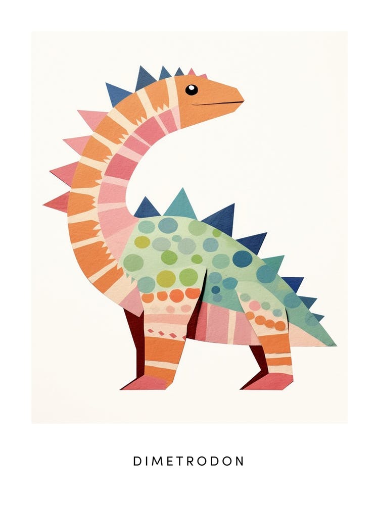 Nursery Dinosaur Art Dimetrodon 1 Poster
