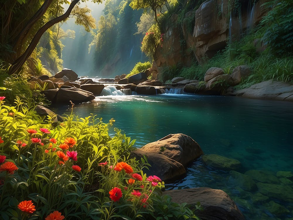 Sunrise In The Forest