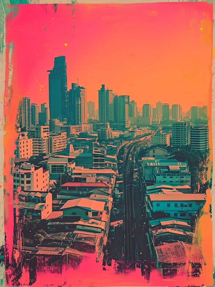 Bangkok Retro Polaroid Inspired 1