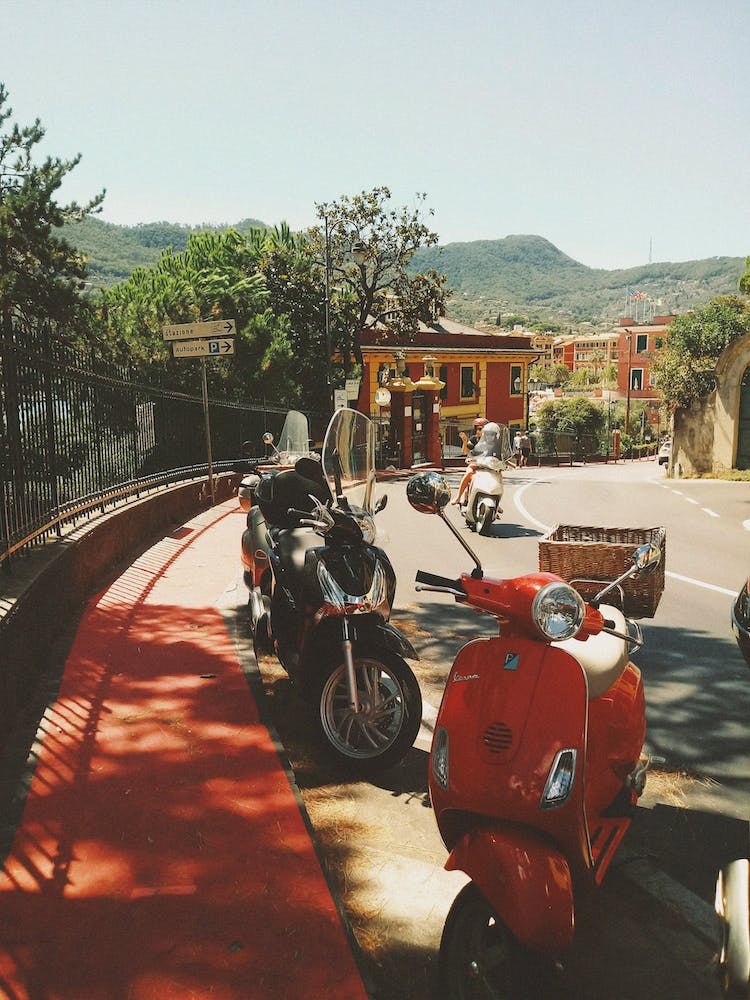 Italy And Vespa