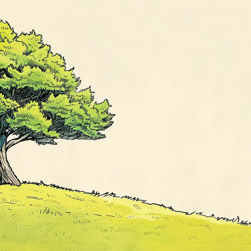 Tree On A Hill