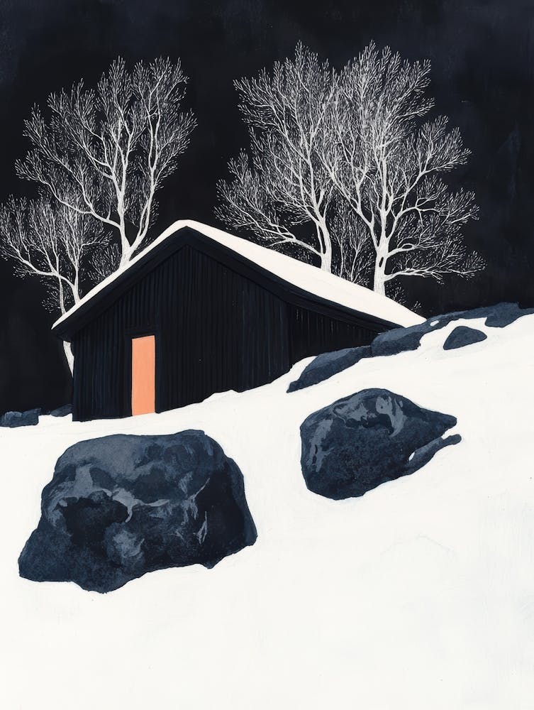 Cabane Dans La Neige 1