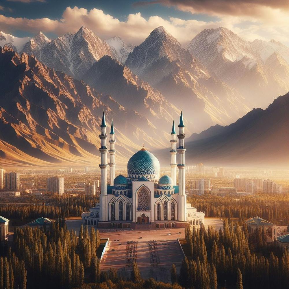 Islamic Mosque In The Mountains