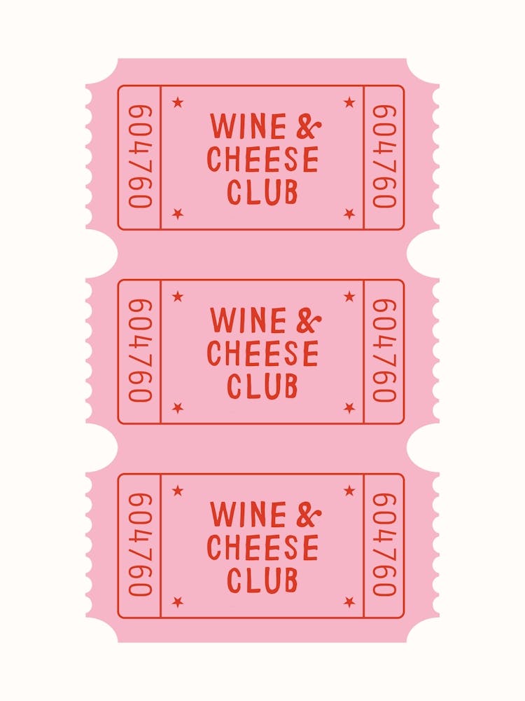 Wine & Cheese Club Print
