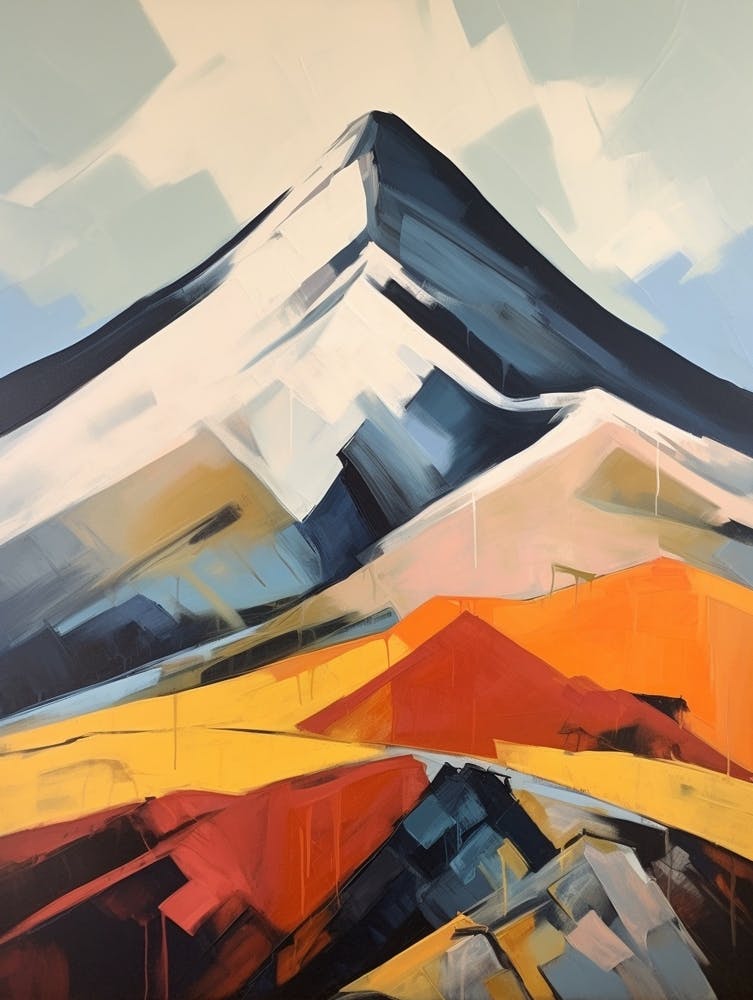 Aonach Beag Scotland 1 Mountain Painting