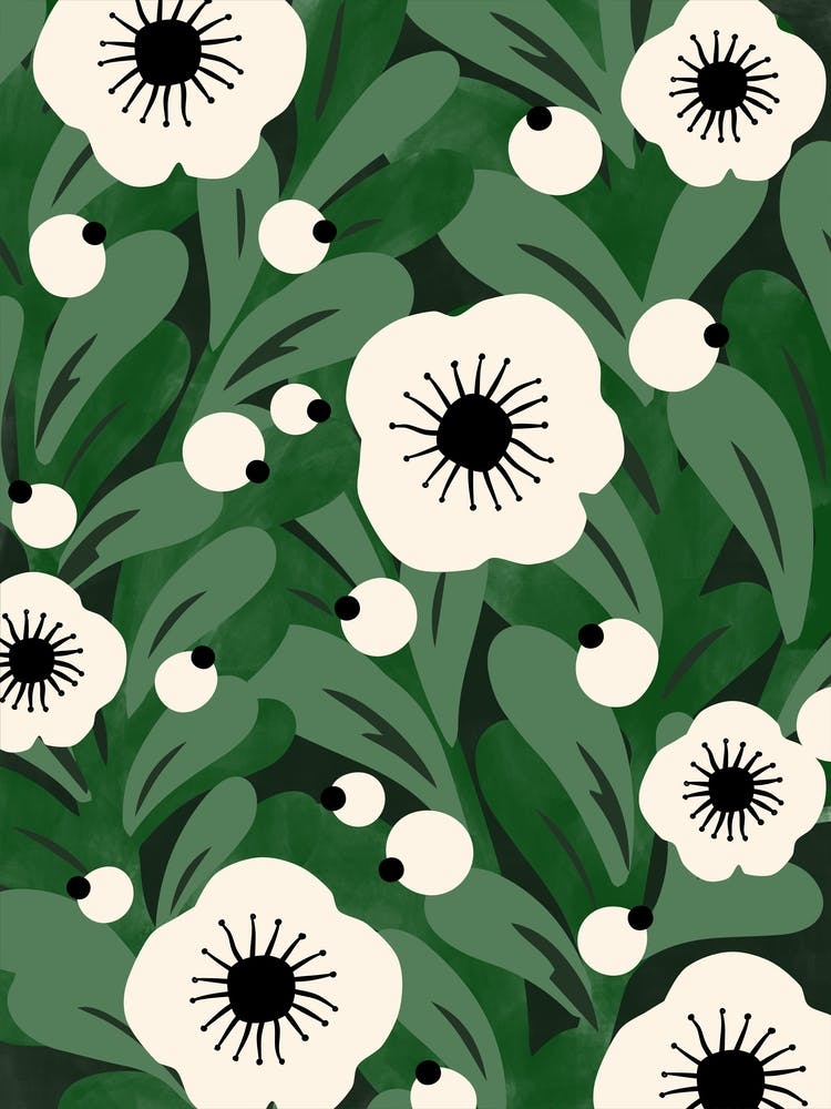 Green Winter Flowers