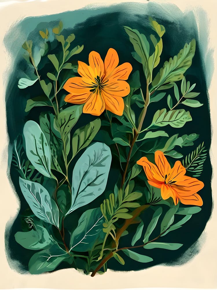 Orange Flowers 5