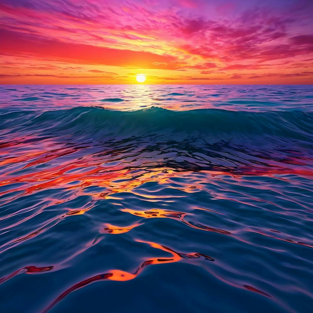 Sunset Over The Ocean 29