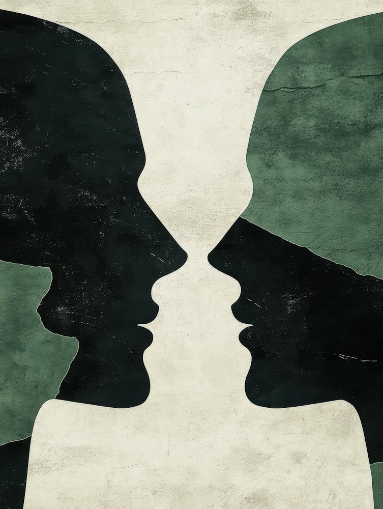 Two People Facing Each Other 1