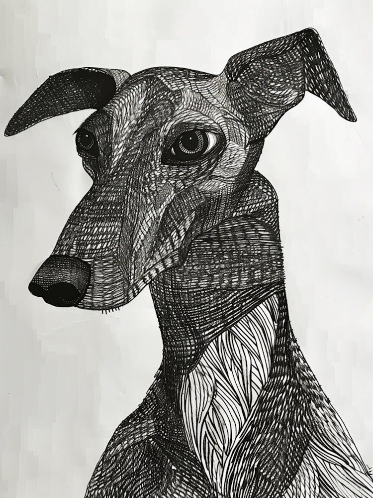 Greyhound Line Sketch 2