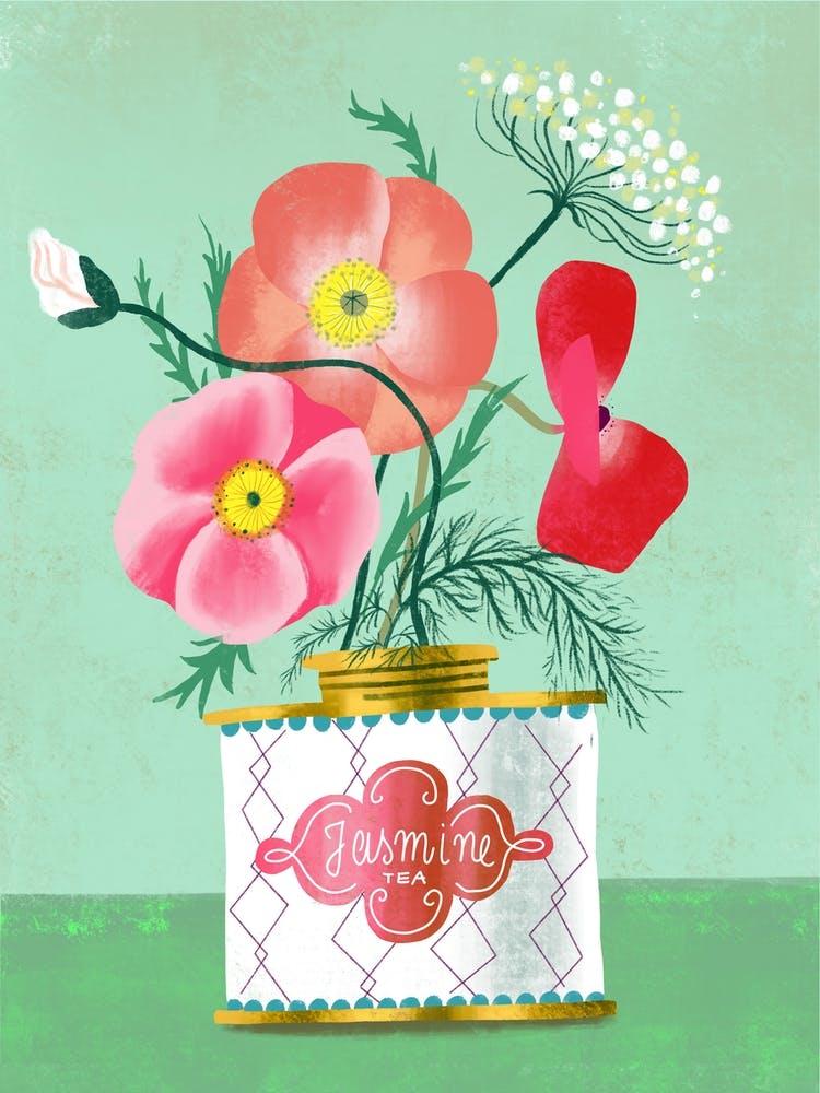 Poppies In Jasmine Tea