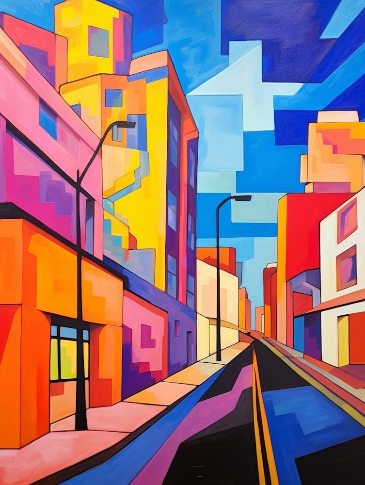 Tacoma Museum District Pointillism 18