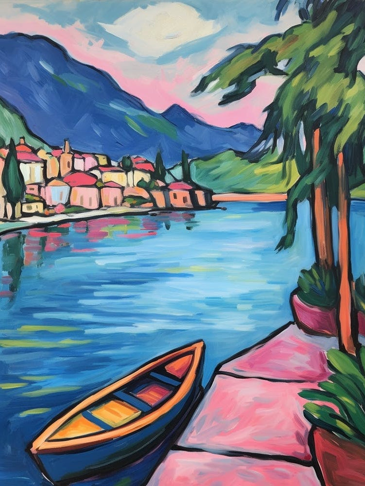 Lake Como Italy 6 Fauvist Painting