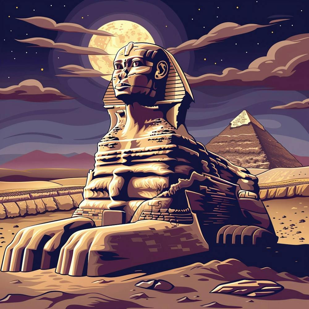 A Sphinx In Giza Vector Design Illustration 1719991720 2