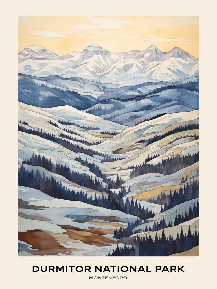Durmitor National Park Montenegro 2 Poster