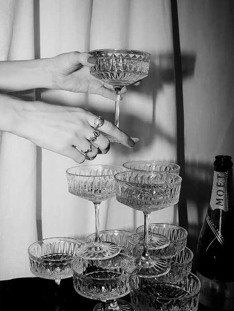 Vintage Champagne Glasses