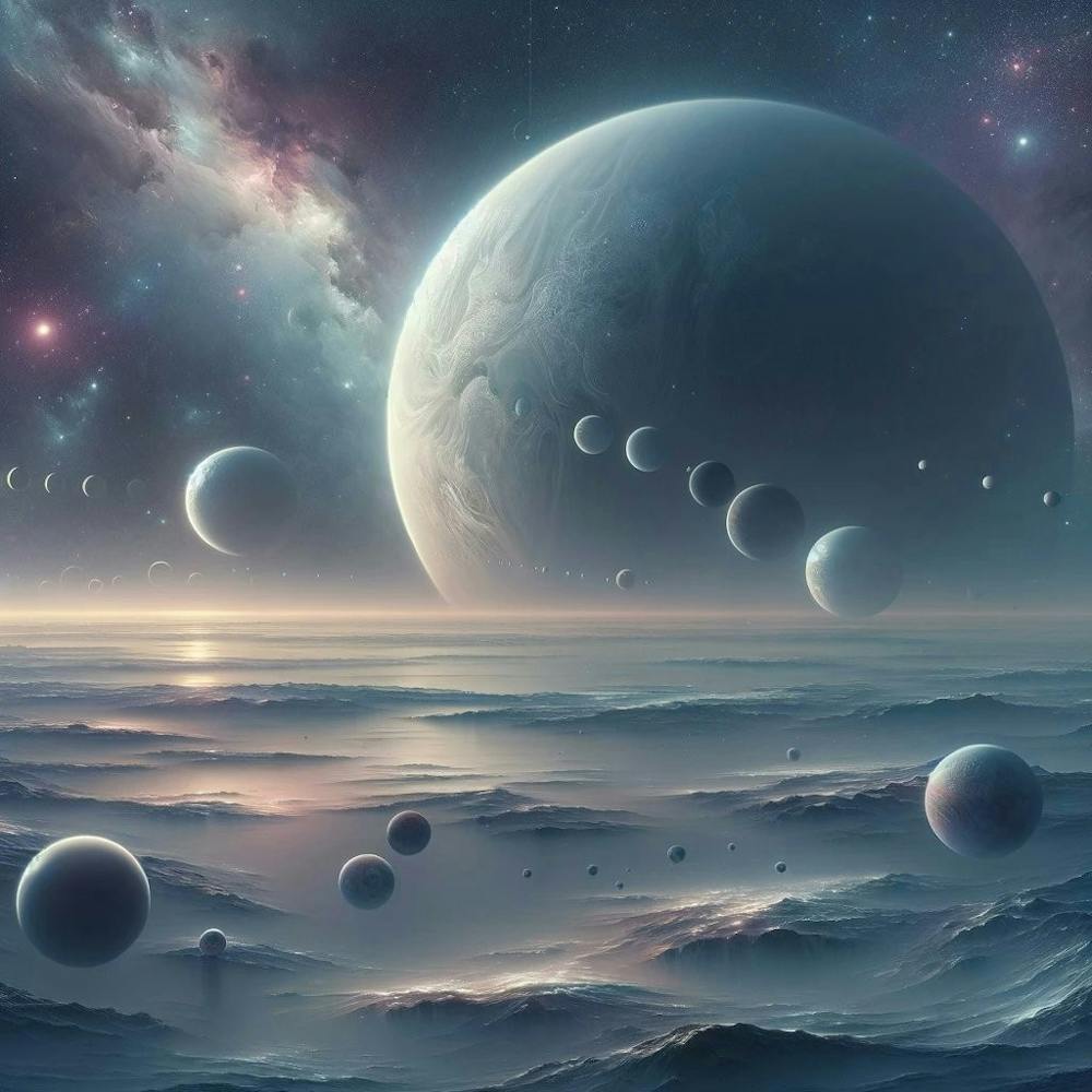 Frostbound Reverie: Serenade of the Silent Cosmos.