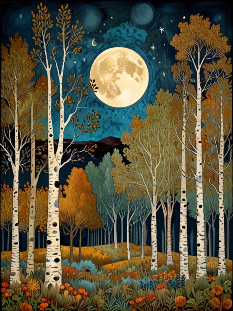 William Morris Moonlight In The Forest 224
