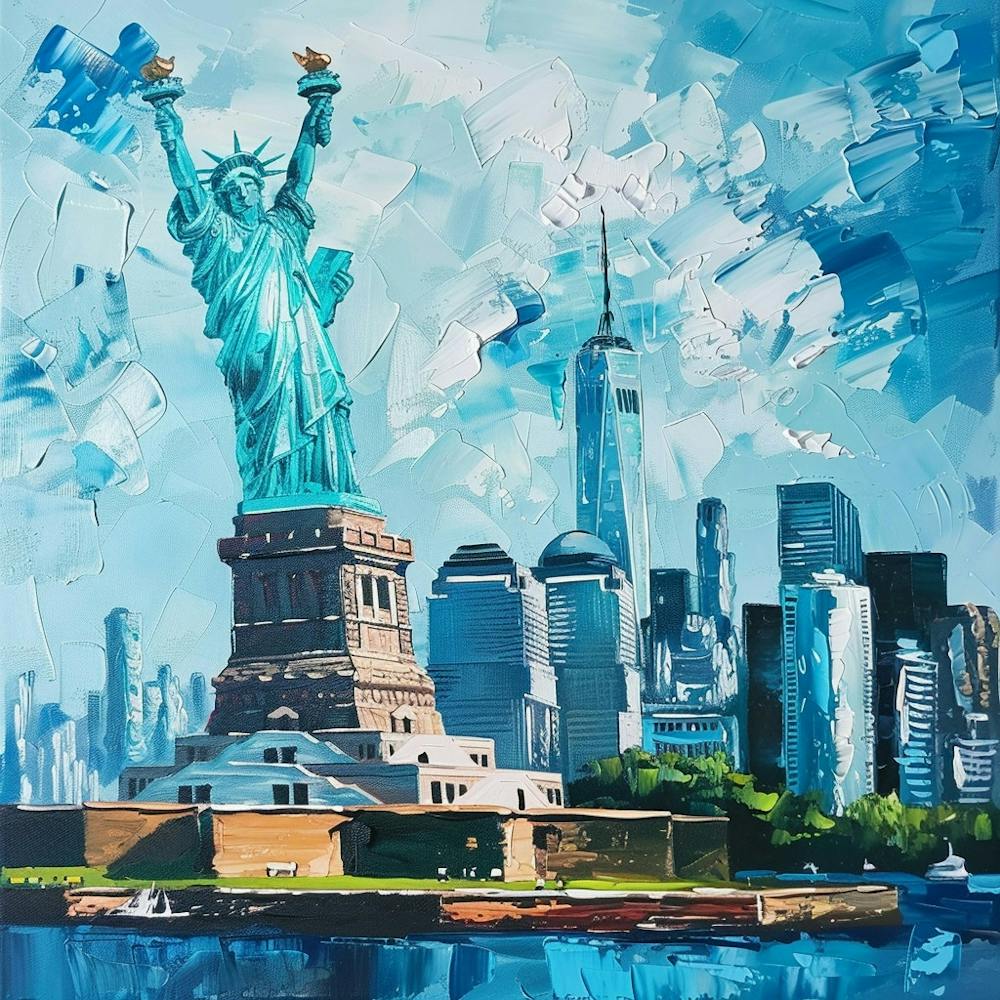 A Statue Of Liberty In New York Oil Painting Ill 1719923287 4