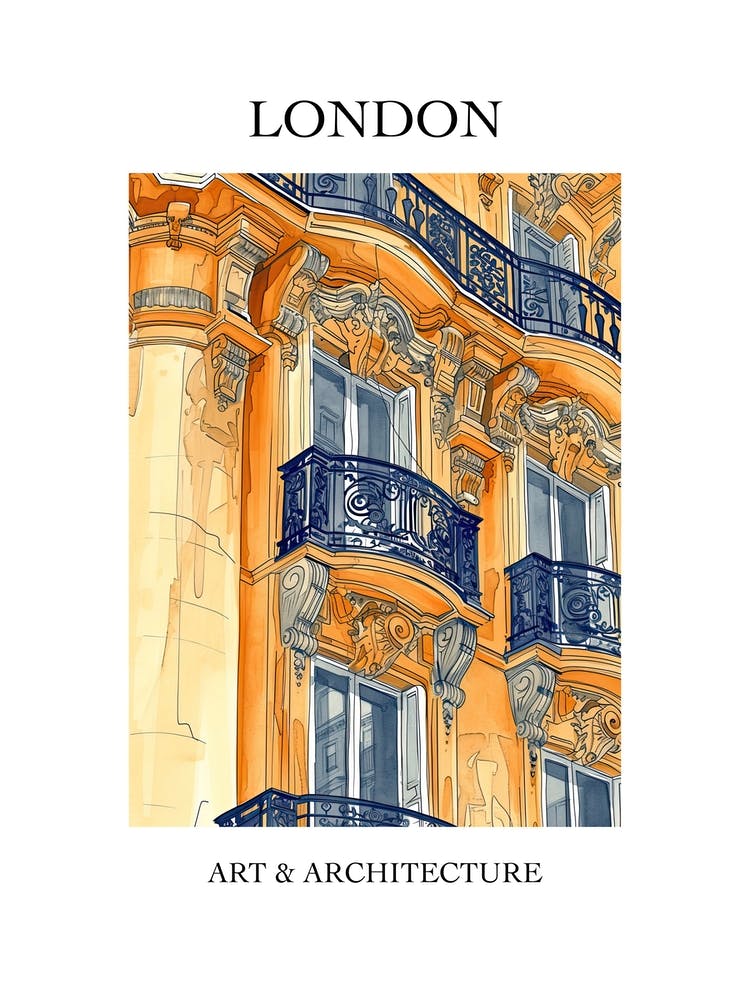 London Affiche Voyage et Architecture 2
