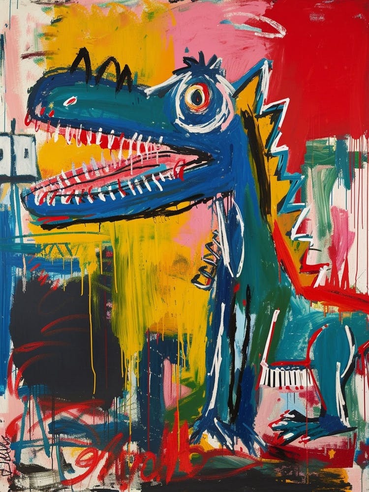 Graffiti Abstrakt Dinosaurier 2