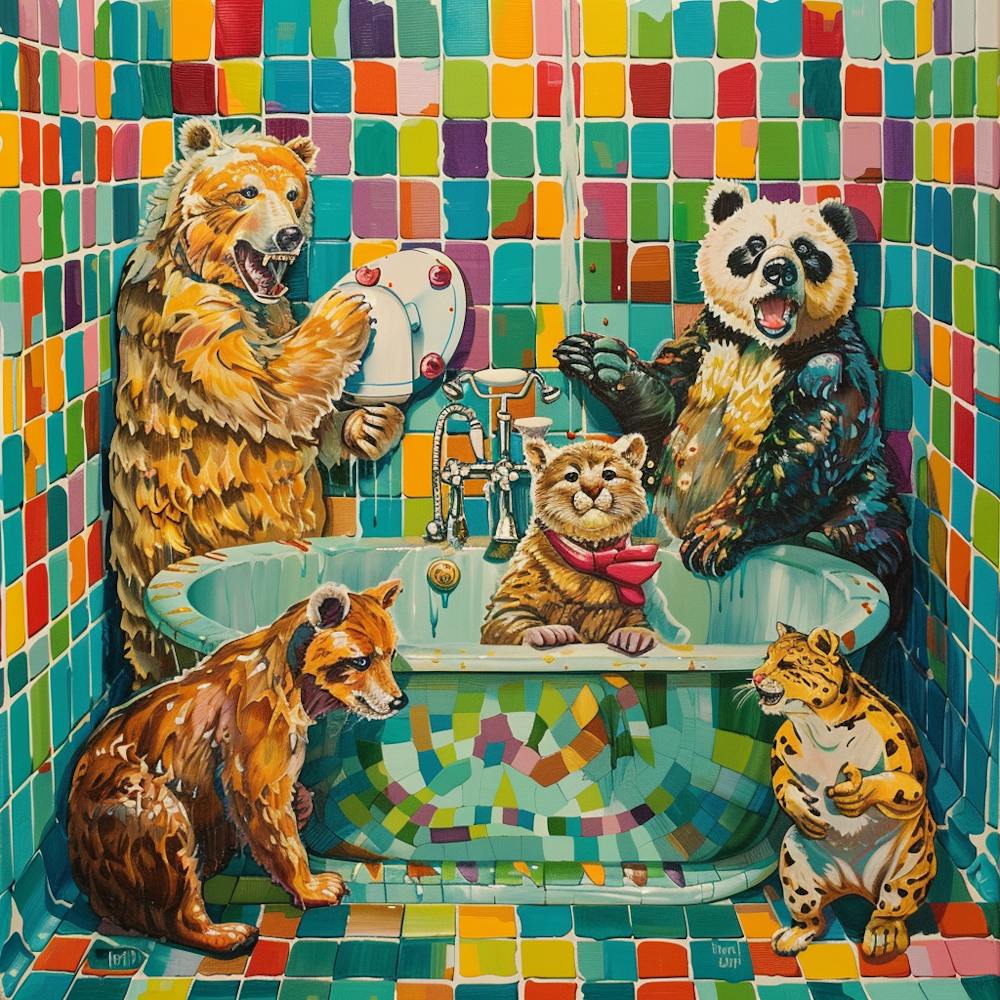 Bears In The Bath 1
