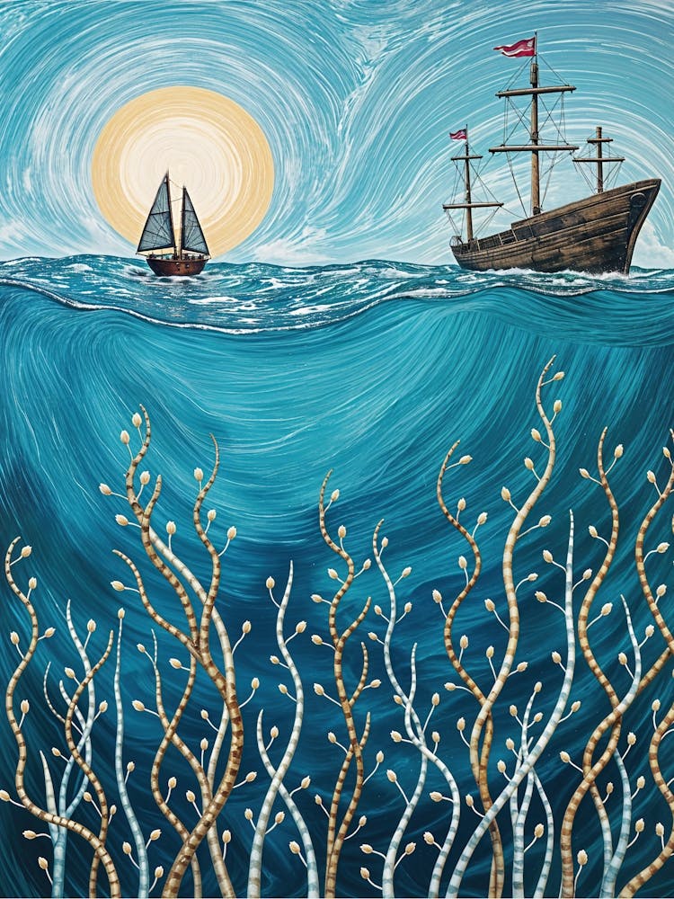 Sailing Ship In The Ocean