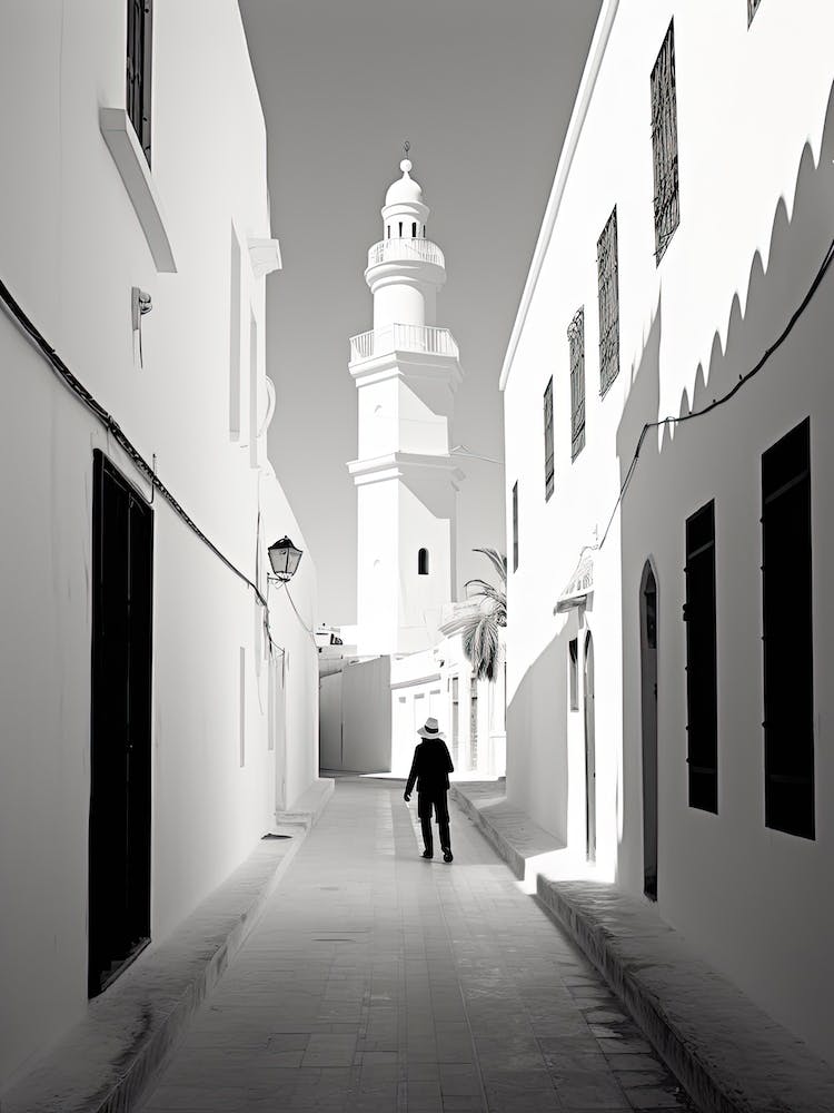 Tunis, Tunisia, Black And White Photography 1