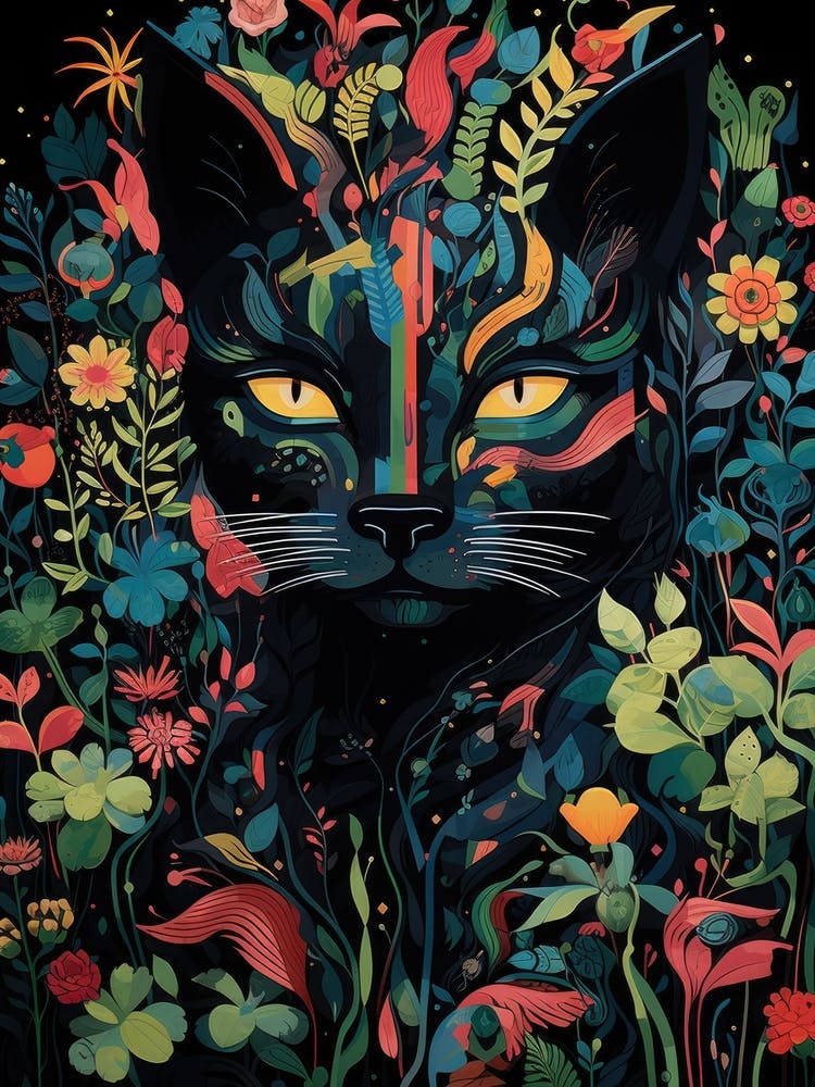 Cat In The Garden