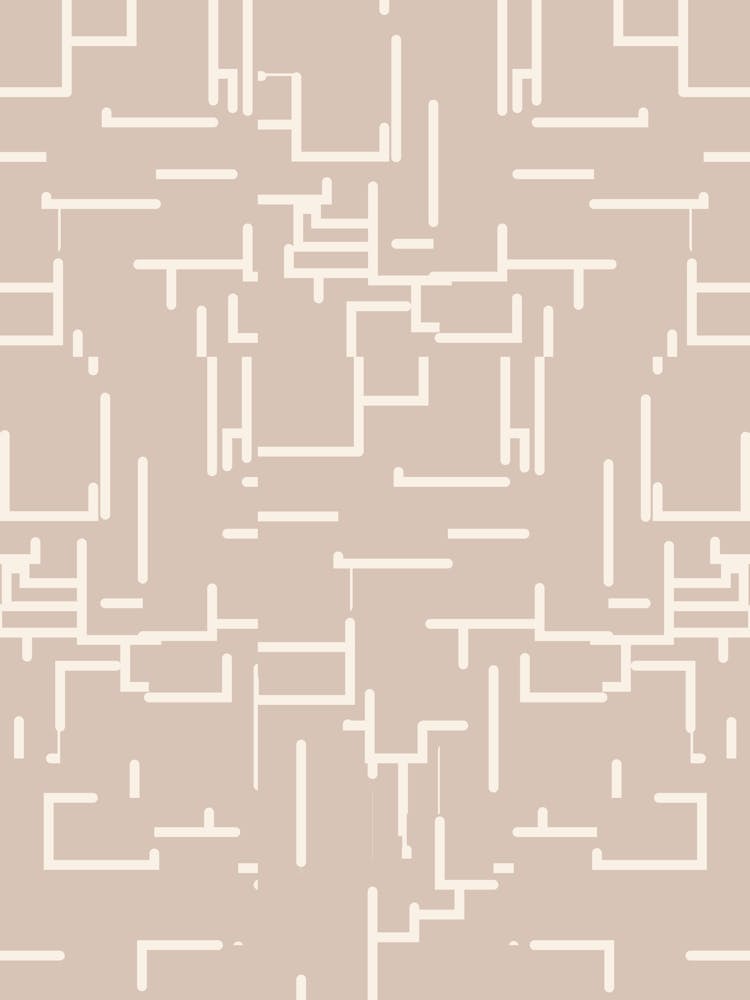 Minimalist Abstract Lines Neutral Beige