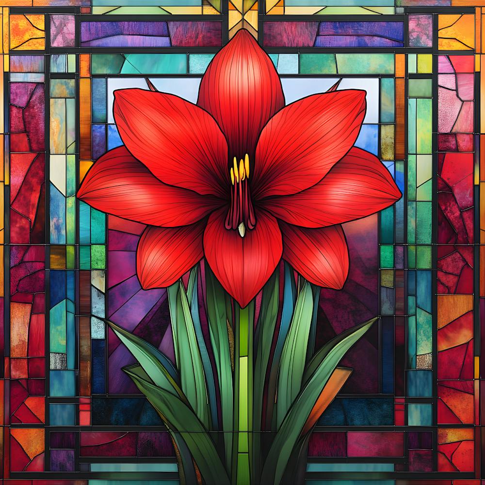 Flowers Stained Glass Sublimation 18