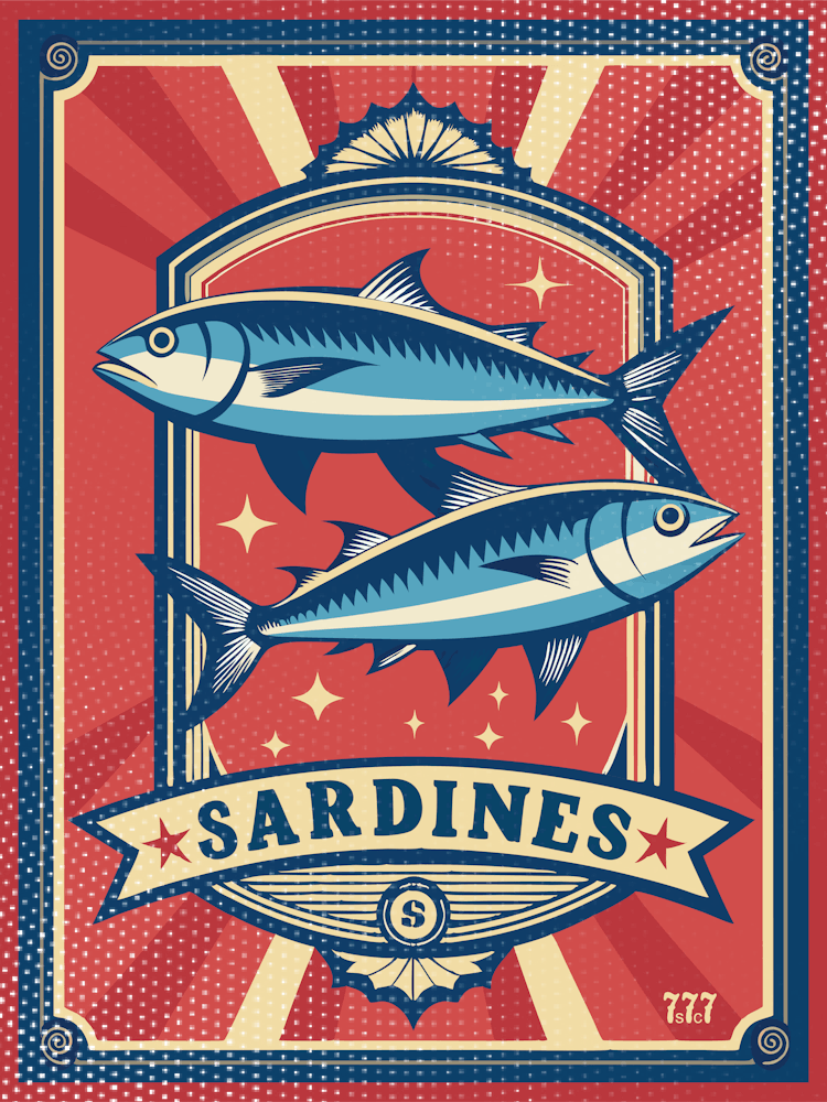 Retro Sardines 80s