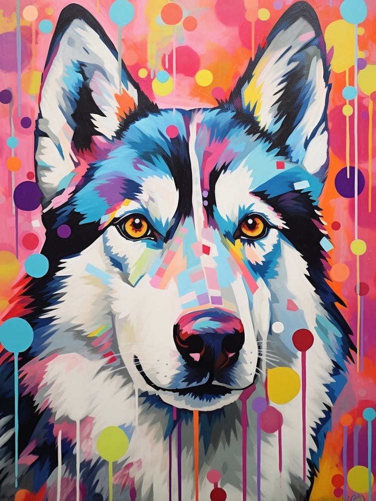 Husky Pop Art Inspired 3