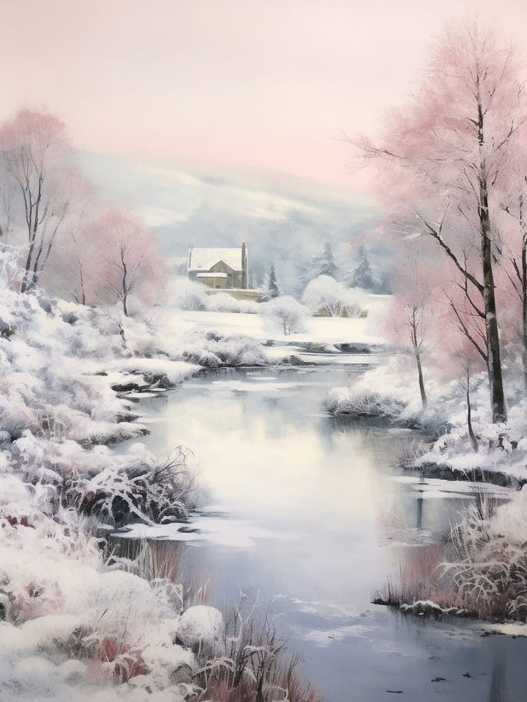 Dreamy Winter Painting The Lake District England 3