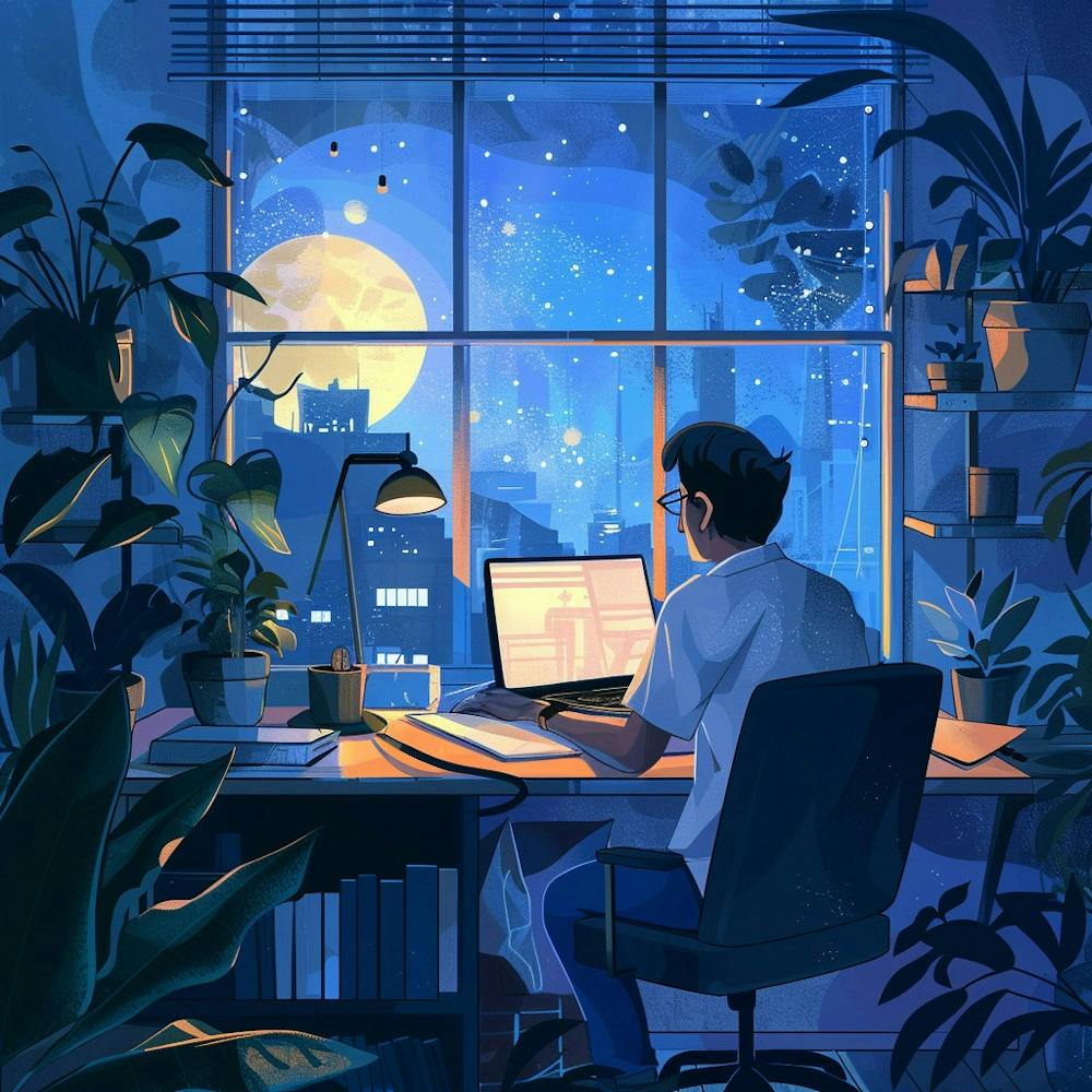 Night In The Office