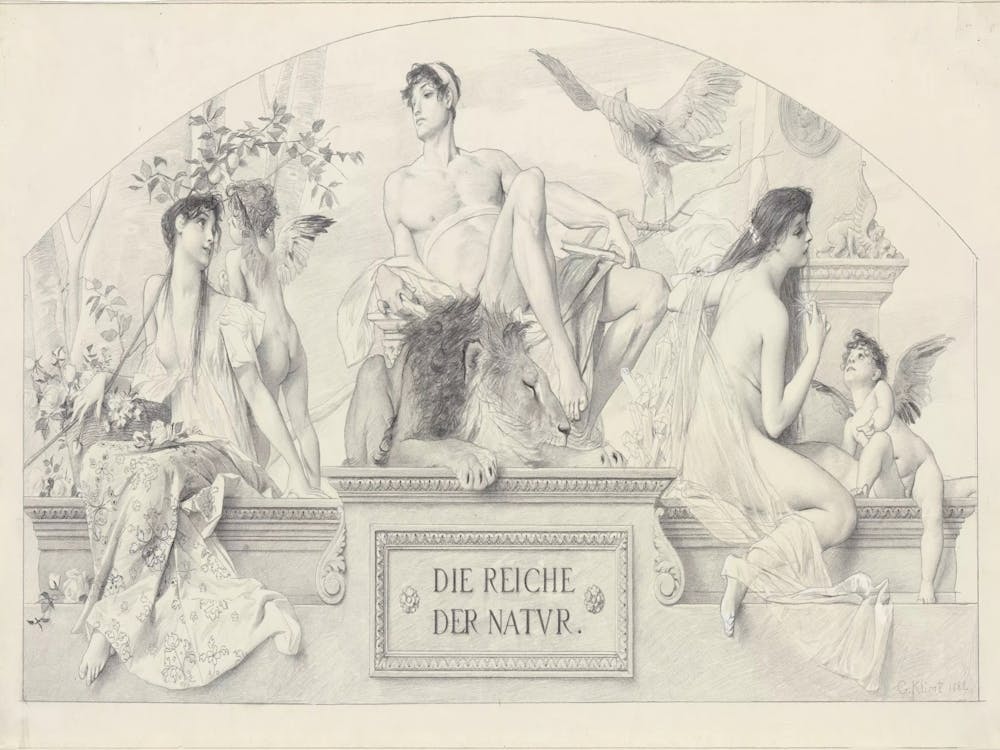 The Realms Of Nature (Submission To Allegories And Emblems No), Gustav Klimt