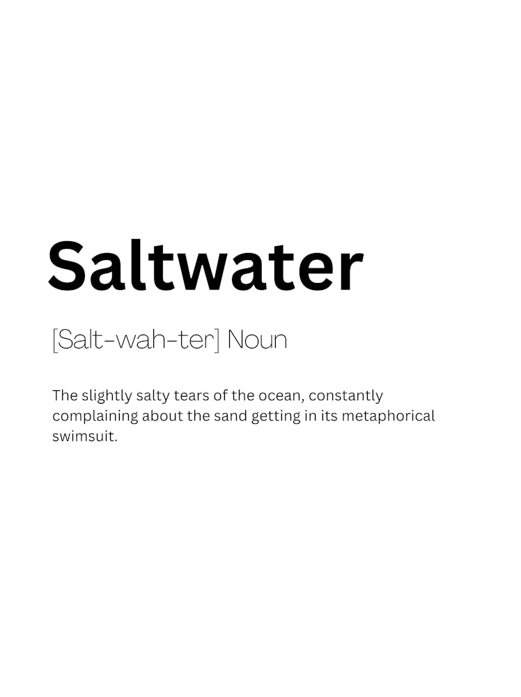 Saltwater Definition Meaning