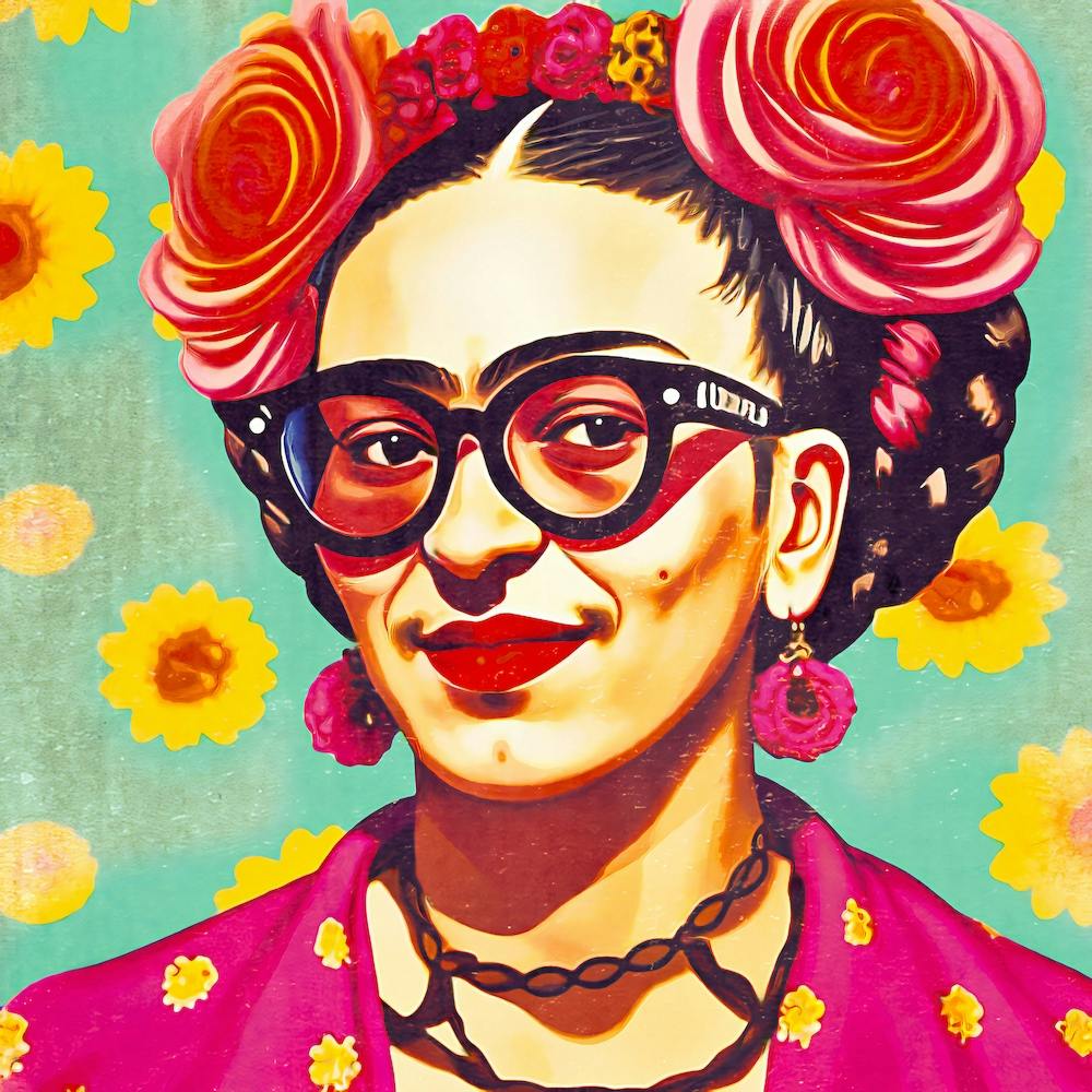 Vintage Frida Kahlo Selfie