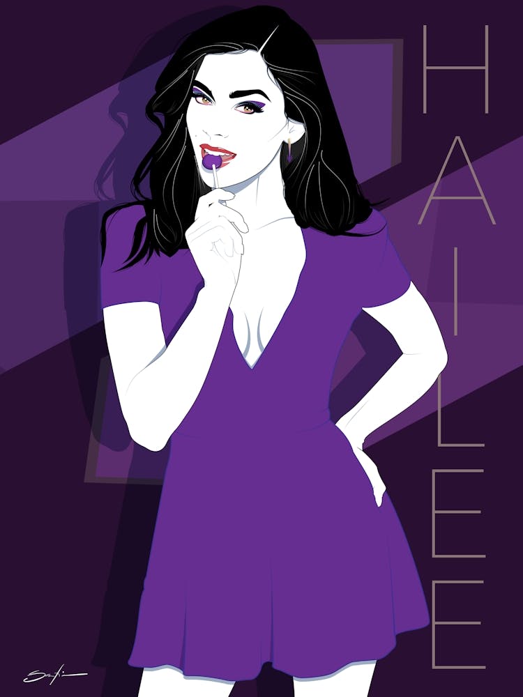 Hailee Steinfled - Retro 80s Style