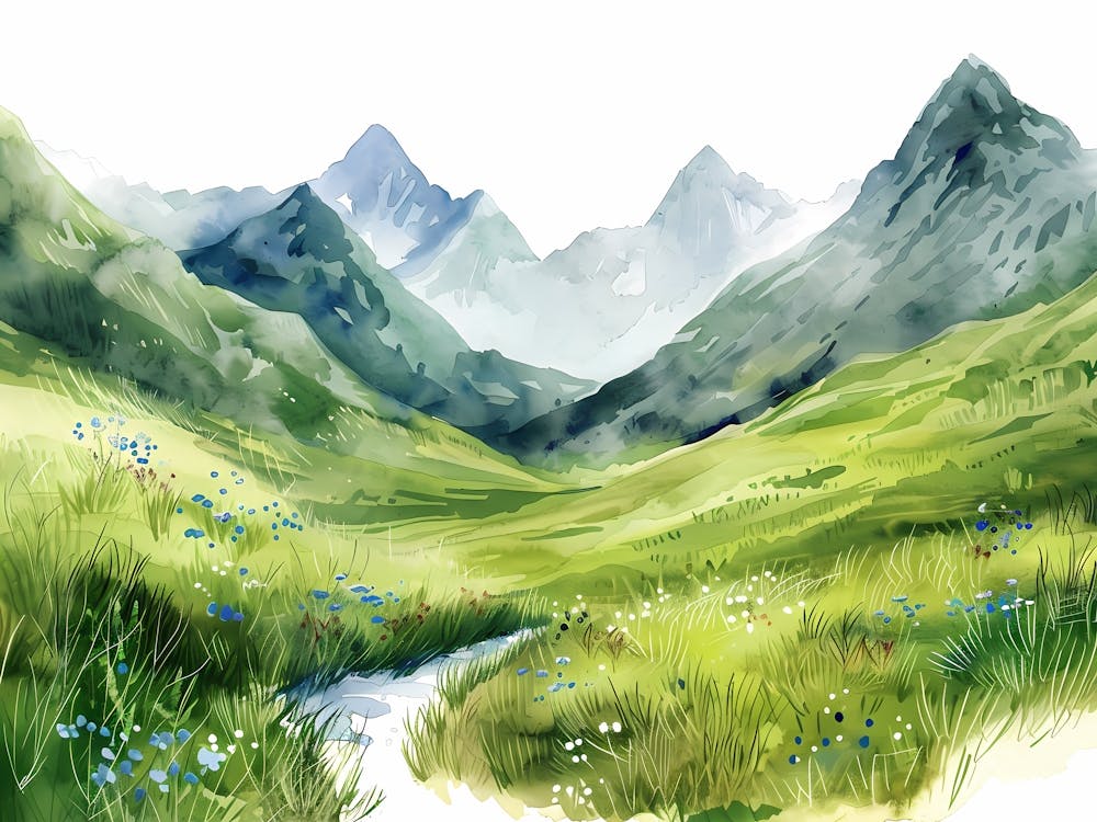 Oil paint Green Valley 10