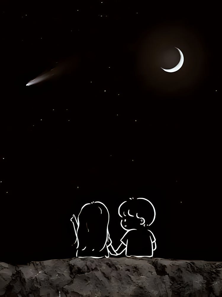 Couple In The Moonlight