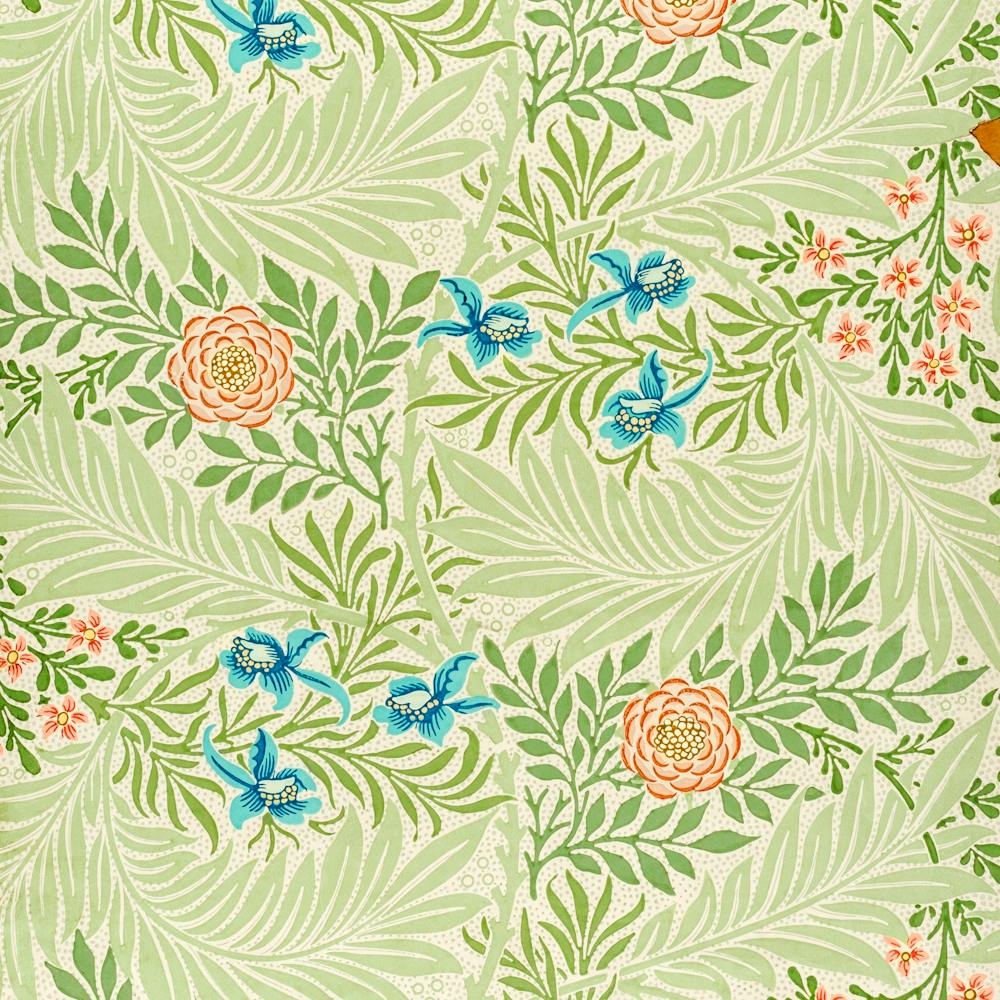 William Morris Larkspur Pattern (1874)