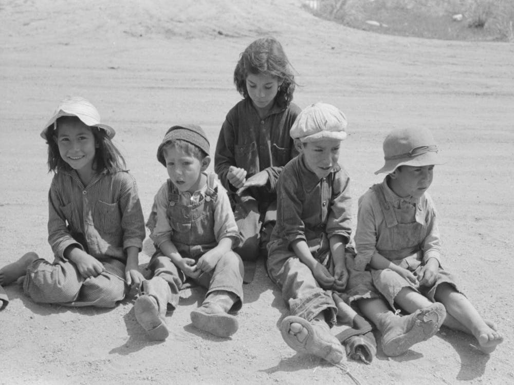 Spanish American Children, Penasco, New Mexico By Russell Lee 2