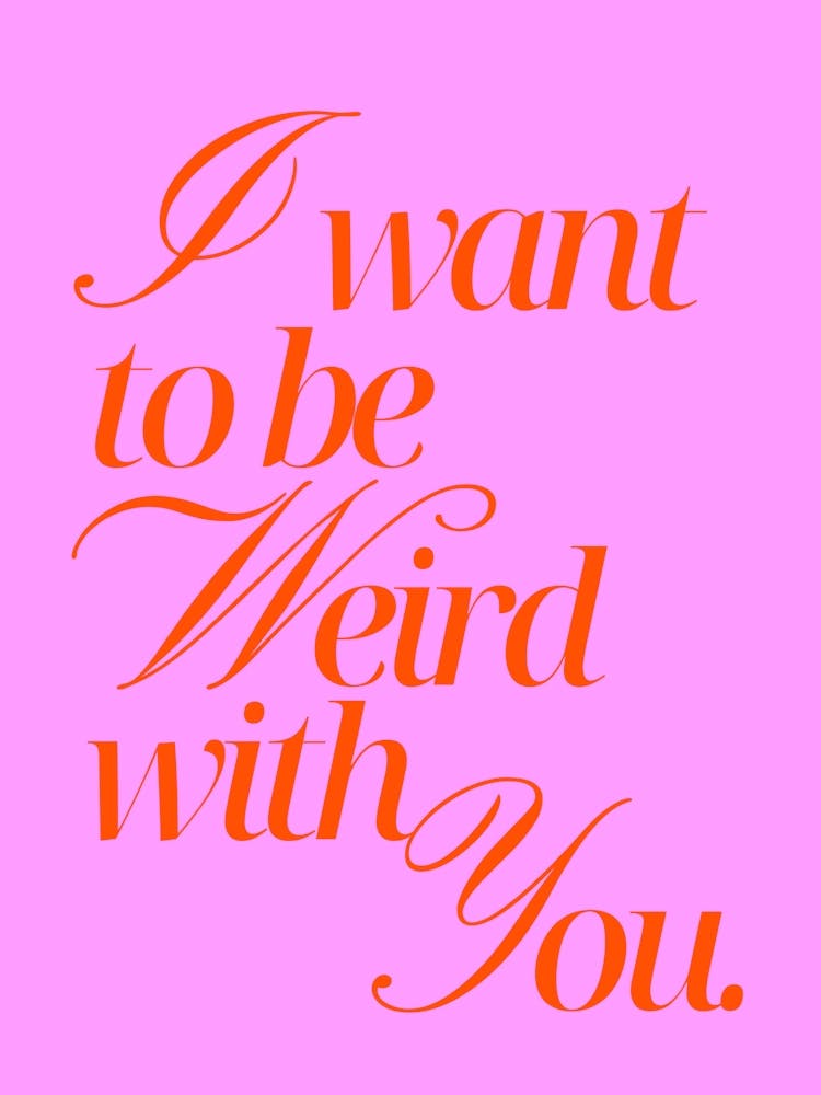 weird with you - pink