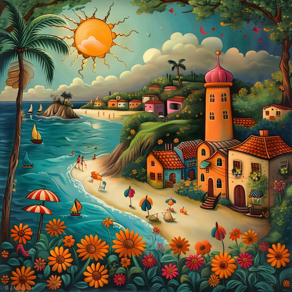 Santa Cruz Beach, Naiv, Skurril, Folk