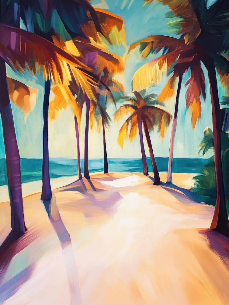 Palm Trees On The Beach 27