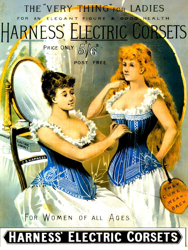 Electric Corsets, Funny Vintage Advertisement