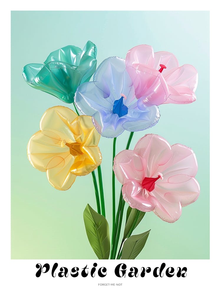 Dreamy Inflatable Flowers Poster Forget Me Not 5
